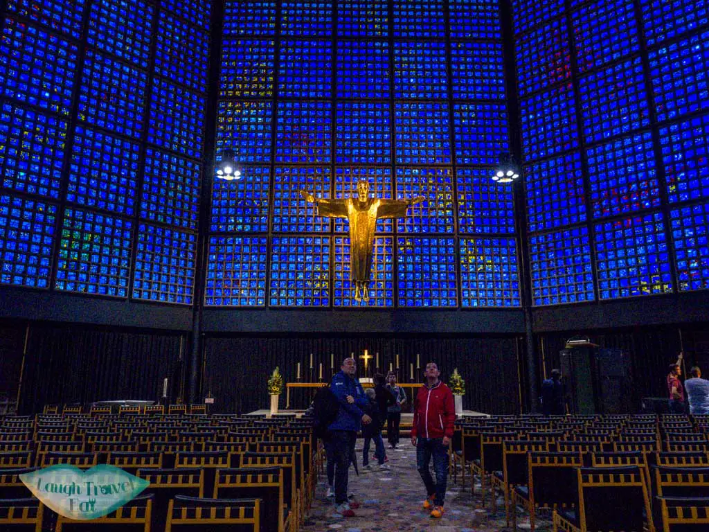 kaiser wilhem memorial new church inside berlin germany - laugh travel eat