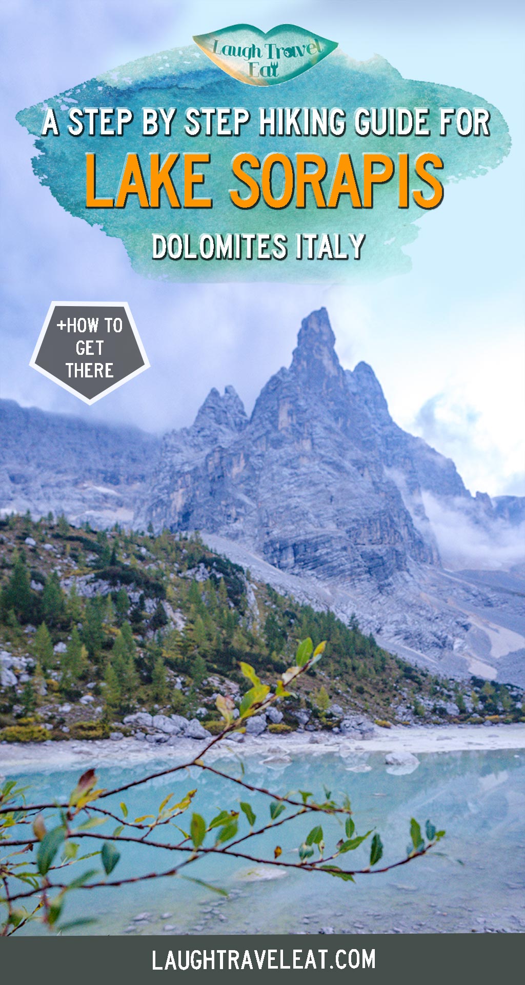 Lake Sorapis is famous for its gorgeous powder blue colour and the hike is a relatively straightforward 4 hour with a trail start within half an hour from Cortina d’Ampezzo. It is a popular hike worth the hype, with a decent view of the surrounding mountains along the hike that ends at the lake. Here’s how to get there and hike it: #LakeSorapis #Dolomites #Dolomiti #Italy