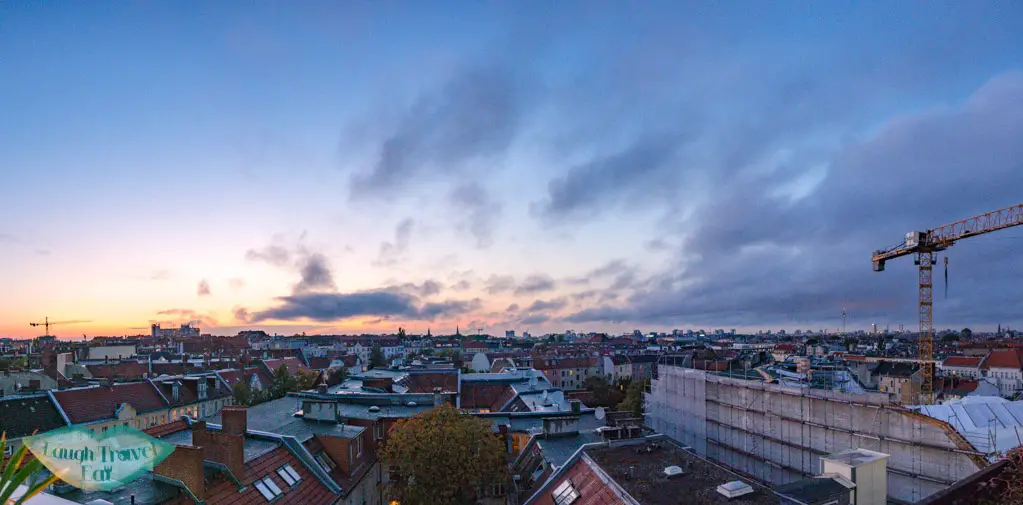 panorama at Klunkerkranich berlin germany - laugh travel eat