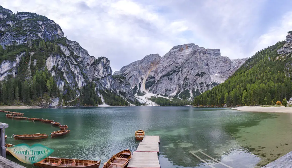 panorama lago di braise dolomites italy - laugh travel eat