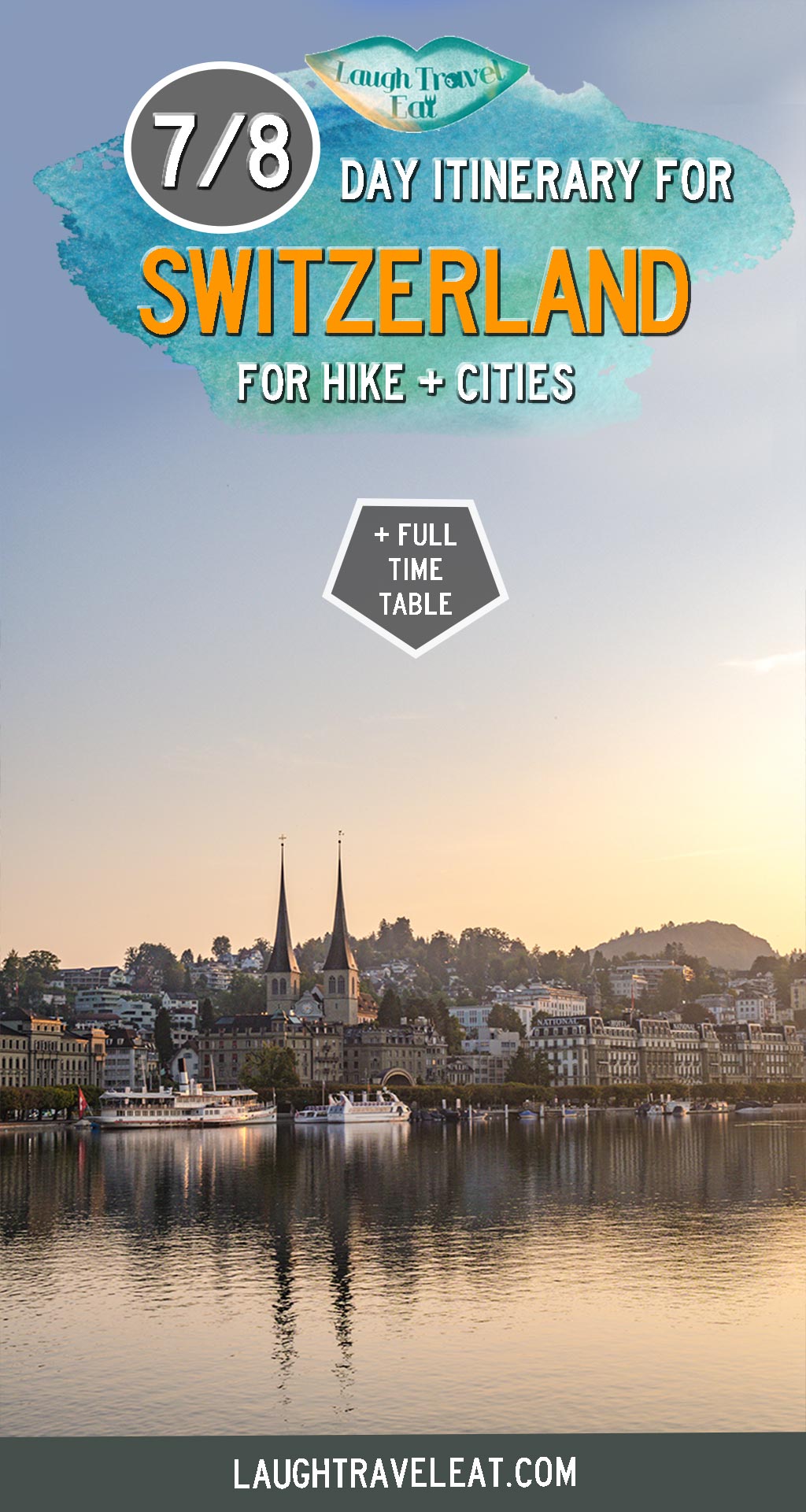 Switzerland is a vast and beautiful city and planning an itinerary to visit it for 7 days is not easy. With gorgeous cities, stunning railways, and majestic Swiss Alps, it’s important to prioritise your focus on your visit so you don’t overstretch yourself. Here is a 7/8 day itinerary that focuses on hiking in mostly the western part of Switzerland: #Switzerland #Itinerary