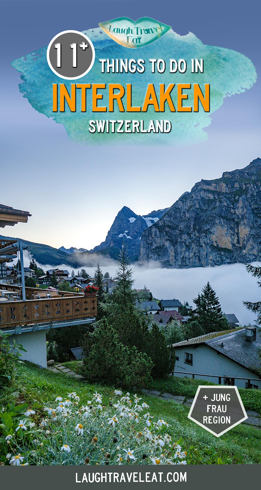 Interlaken is roughly in the center of Switzerland and the main hub for the Jungfrau region. Needless to say, there are countless things to do in the area and it can be confusing for first time visitors to figure out what there is to do and where to stay. But you’re in luck, because I spent hours (days even) researching and got the load down for you! #Interlaken #Switzerland #Lauterbrunnen #Jungfrau