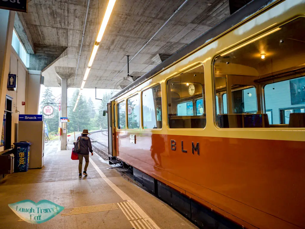 train to murren jungfrau region Switzerland - laugh travel eat