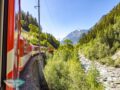train towards Zermatt Switzerland - laugh travel eat