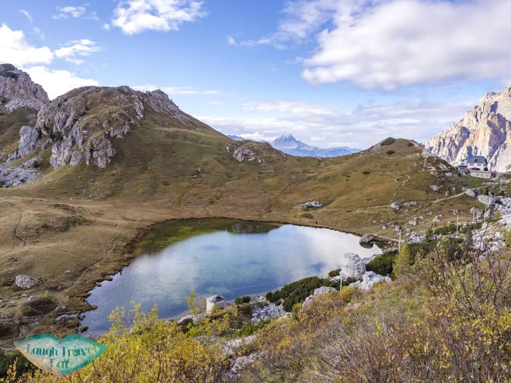 Lake Valparola dolomites italy - laugh travel eat