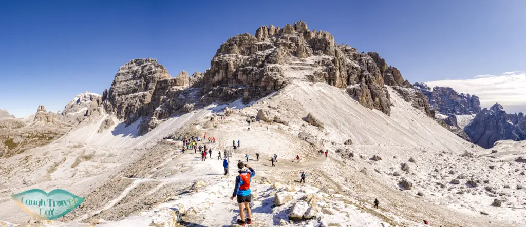at first pass tre cime di lavorado dolomites italy - laugh travel eat