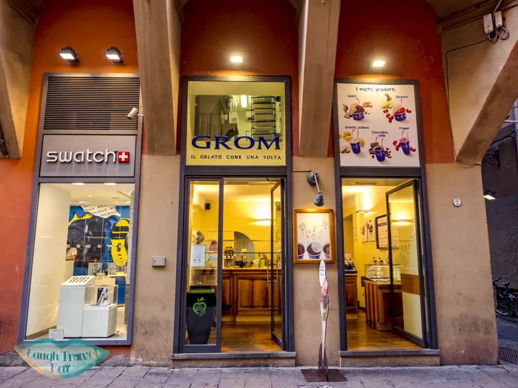 gelateria grum bologna italy - laugh travel eat