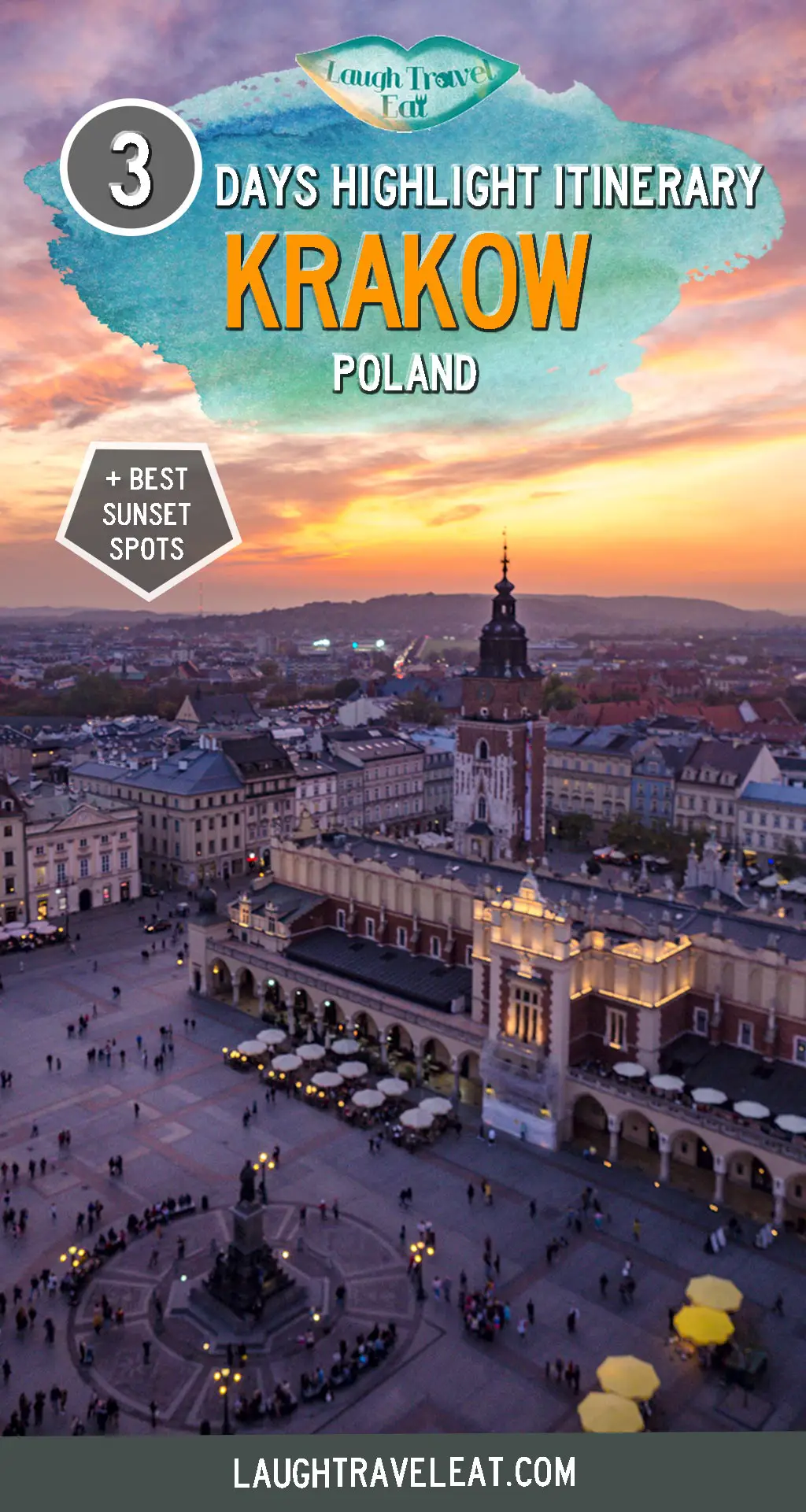 Krakow is one of the best cities to visit in Poland – why? It was the capital before Warsaw and one of the few cities whose old town remain undamaged in WWII. It’s the final resting place of many Polish monarchs with a rich Jewish past. The city has surprised me with its historical and colourful architecture and affordability, and three days here is a perfect amount of time to see the highlights #Krakow #Poland