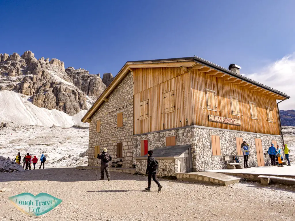 second hut tre cime di lavorado dolomites italy - laugh travel eat