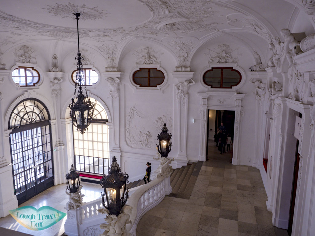 staircase in upper beveldere vienna austria - laugh travel eat