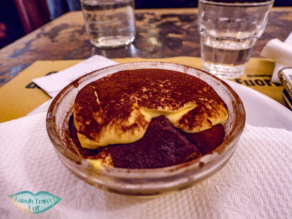 tiramisu osteria dell'orsa bologna italy - laugh travel eat