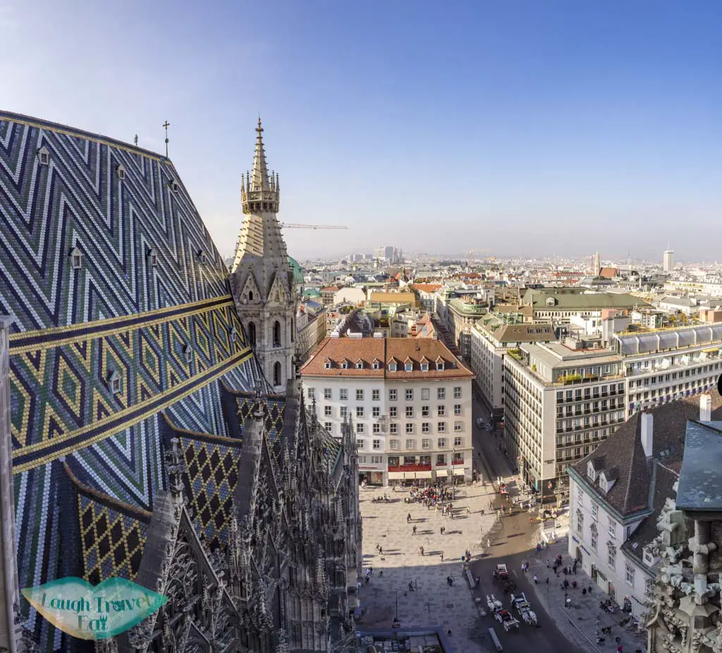 top of St. Stephen's Cathedral vienna austria - laugh travel eat