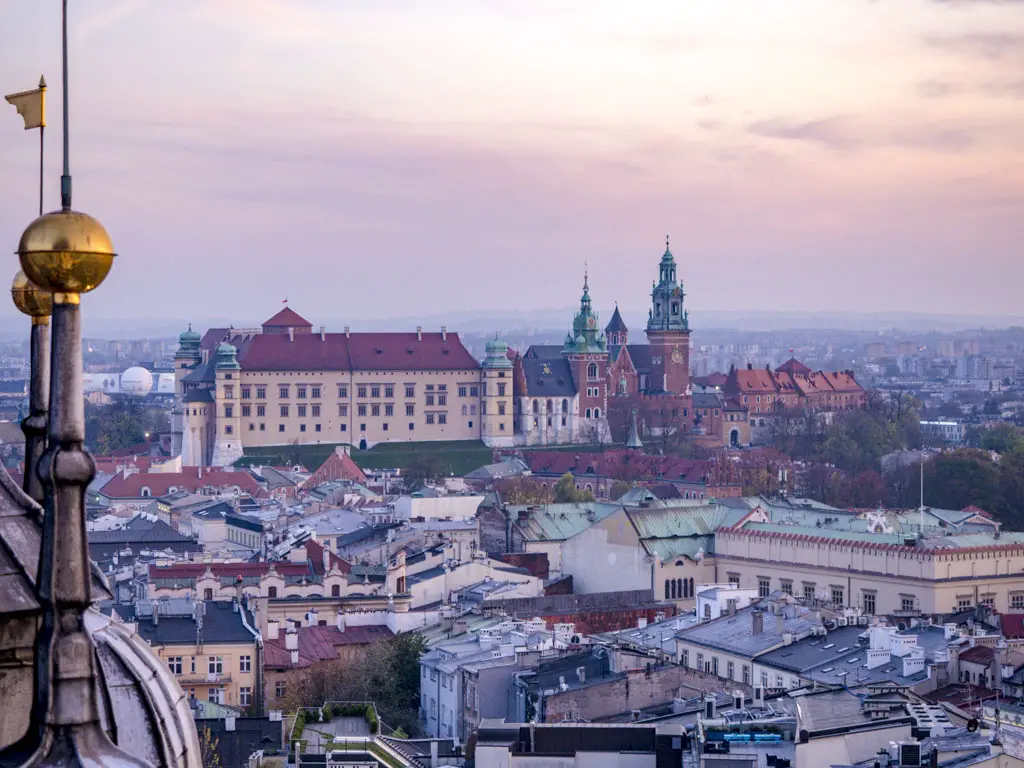 wawel hill krakow poland - laugh travel eat