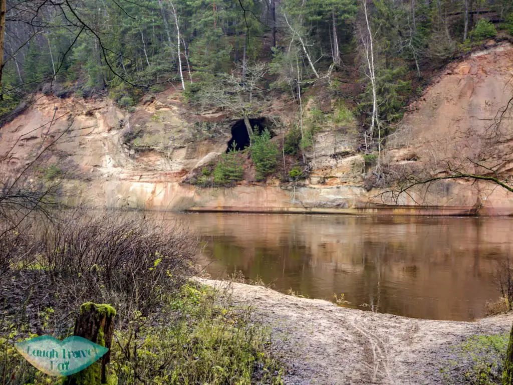 devonian sandstone gauja national park latvia - laugh travel eat