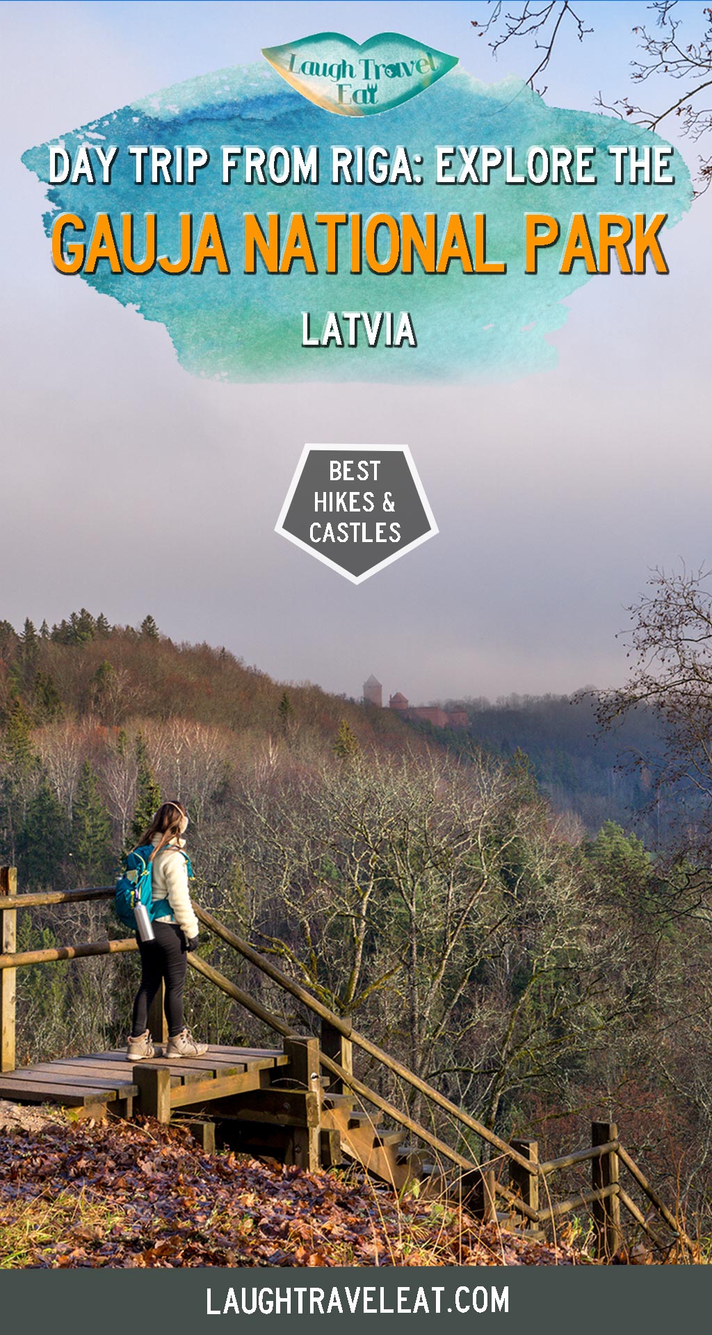 Gauja National Park is a popular day trip destination from Riga. It covers an area of 90,000 hectares and stretches between Sigulda and Cesis east of Riga. From Riga, it is easiest to explore around Sigulda, Krimulda, and Turaida, unless you have your own car. Whether you are looking to do a day trip or planning to explore the area more, here’s a guide to Gauja National Park #Gauja #Latvia