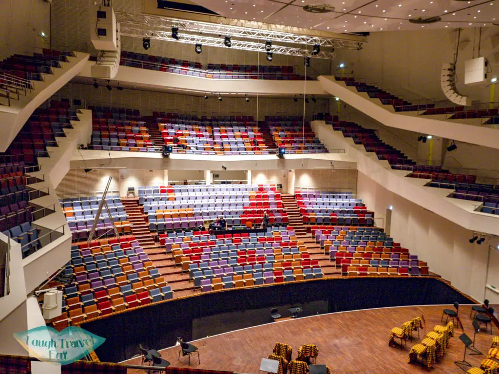 inside great amber concret hall liepaja latvia - laugh travel eat