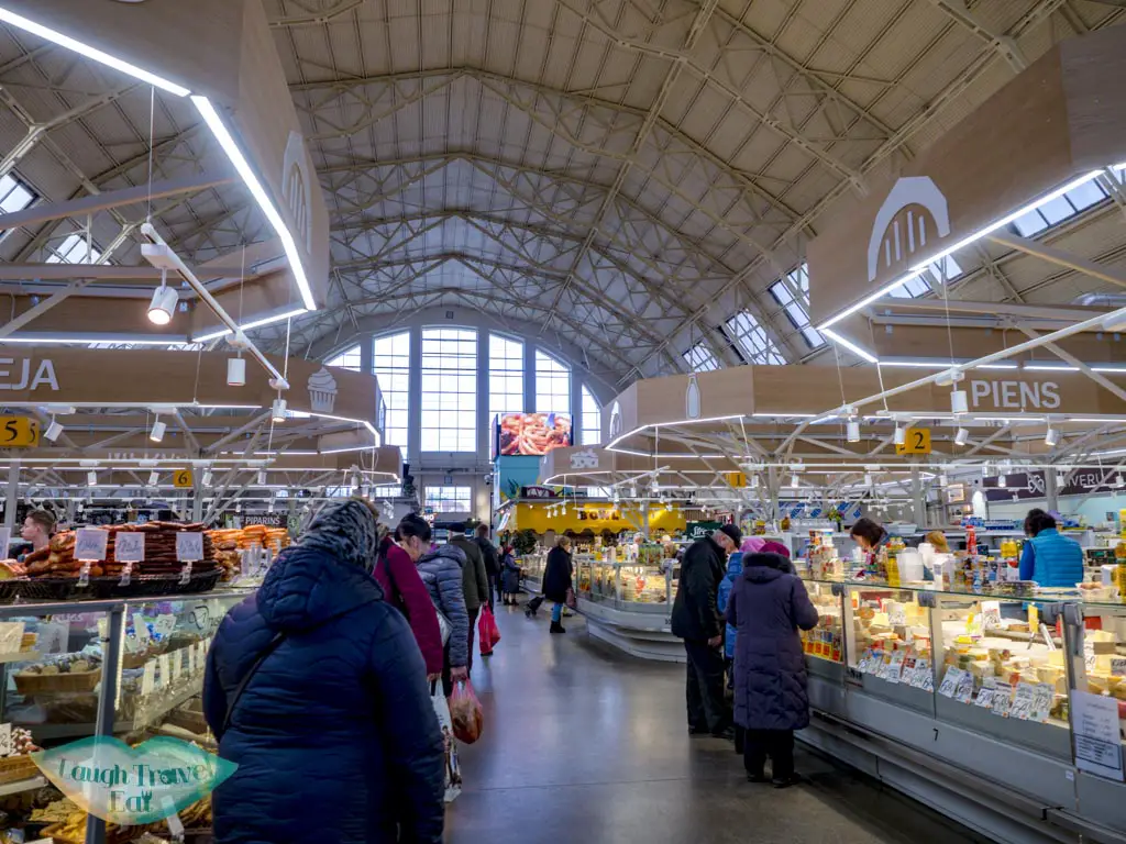 inside riga central market riga latvia - laugh travel eat