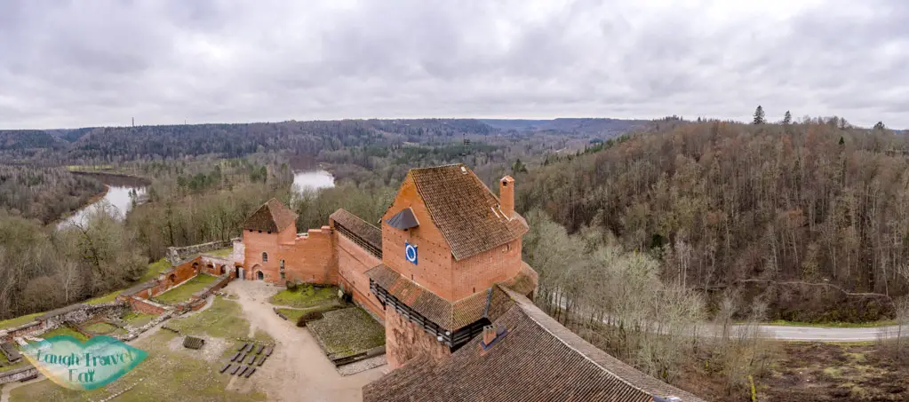 panoramic view from tower turaida castle turaida reserve gauja national park latvia - laugh travel eat