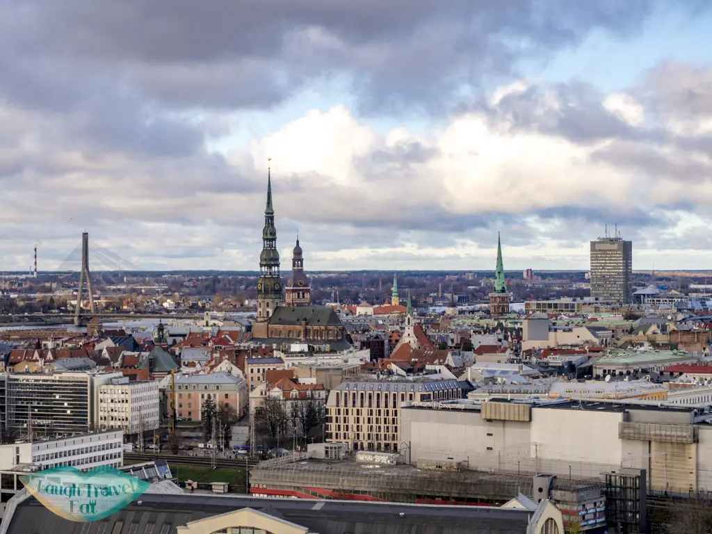riga old town view from science and culture riga latvia - laugh travel eat