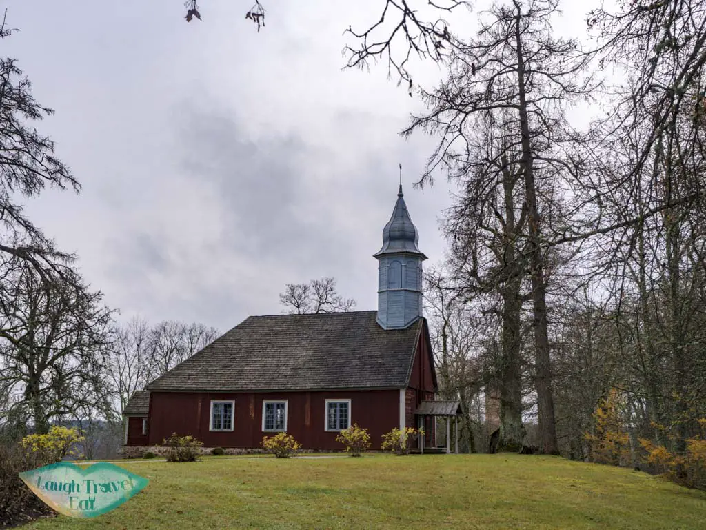 wooden church turaida reserve gauja national park latvia - laugh travel eat