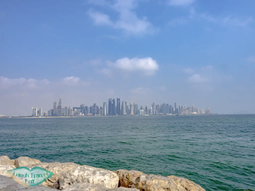 Doha City view from Dhow Harbour Doha Qatar Middle East - laugh travel eat