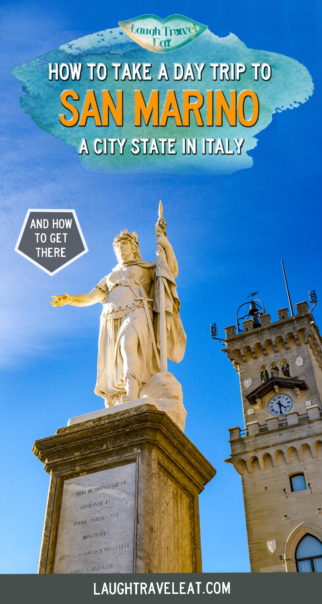 San Marino is a tiny city state near the Adriatic coast surrounded by Italy and a perfect day trip for those in Emilia Romagna region. It is also the oldest republic in the world, built atop a hill by San Marino as a refuge for Christians. It might not be a fairy tale kingdom with princes and princesses, but it certainly has castles and enchanting cobblestone streets. Here’s how to take a day trip and what to see in San Marino: #SanMarino #Citystate #italy