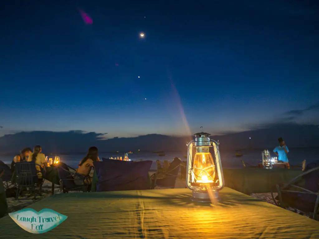 blue ocean dinner nungwi zanzibar tanzania - laugh travel eat