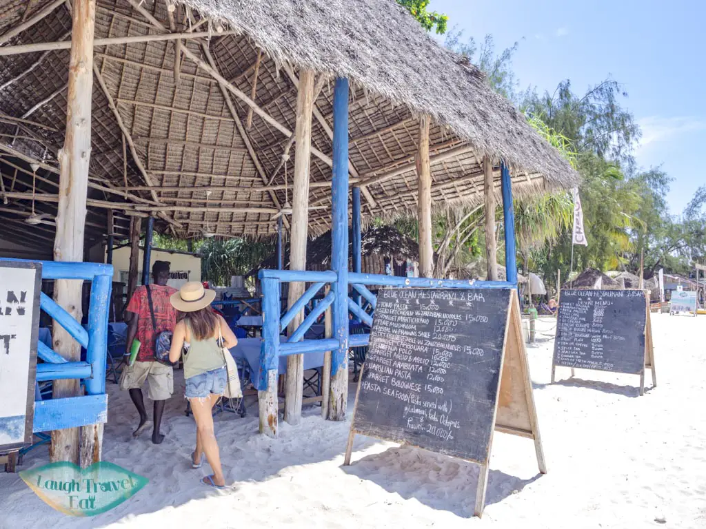 blue ocean nungwi zanzibar tanzania - laugh travel eat