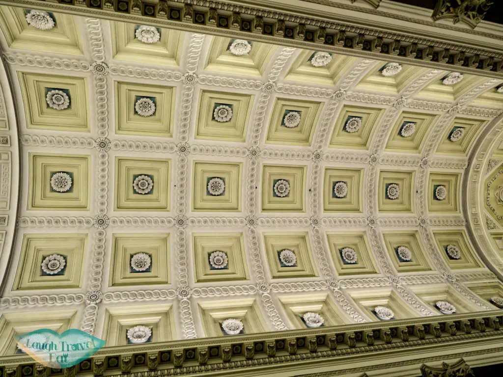 flower motifs on ceiling cathedral san marino italy - laugh travel eat