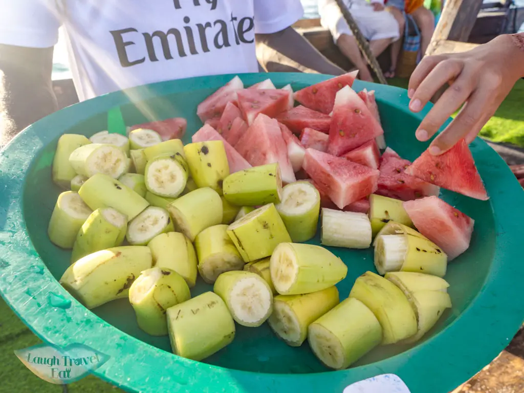 fruits sunset cruise nungwi zanzibar tanzania - laugh travel eat