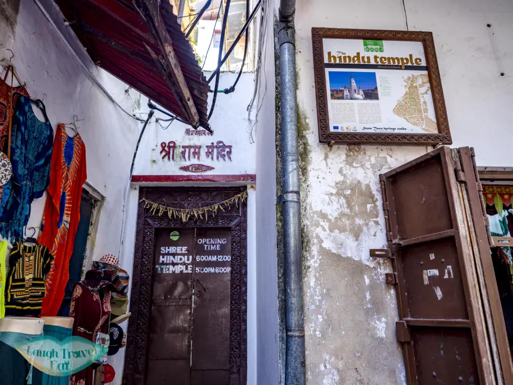 hindu temple stone town zanzibar - laugh travel eat