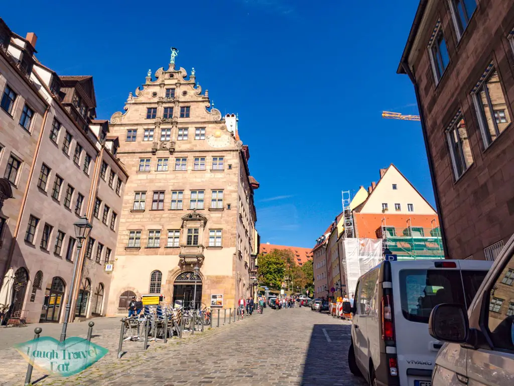 road up to castle nuremberg germany - laugh travel eat