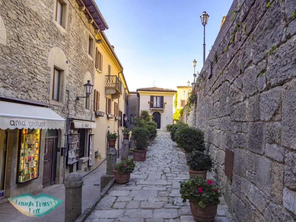 streets of san marino italy - laugh travel eat