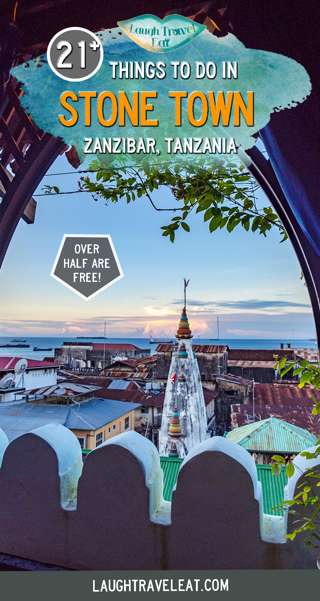 Stone Town is the heart of Zanzibar and the historic western part of Zanzibar City. It is famous for its UNESCO heritage town center consisting of coral-stone houses built with a mix of Arab, European, Indian, and African influence. Once the seat of the Sultanate of Oman and later a British Protectorate, there are fascinating history to be found as well as day trips you can take to escape to nature: #Stonetown #Zanzibar #tanzania