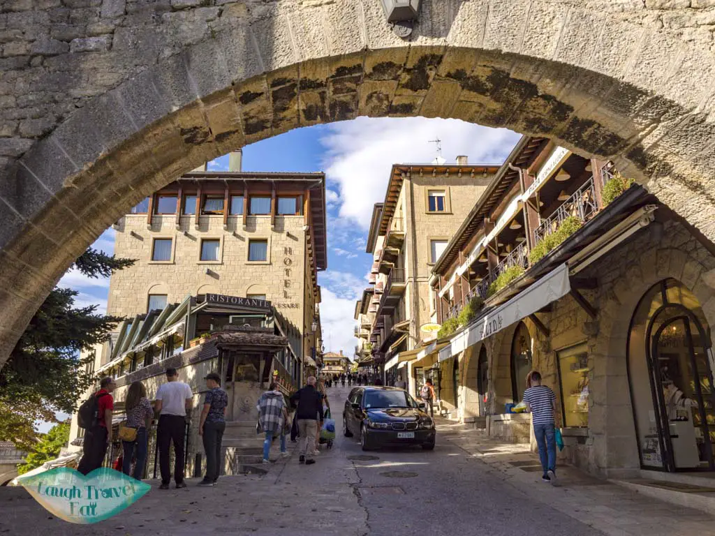 upper entrance san marino italy - laugh travel eat