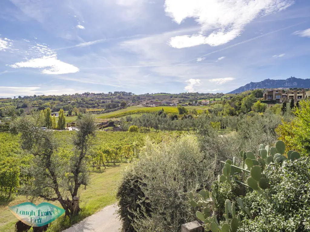 view of Podere Lesignano san marino italy - laugh travel eat