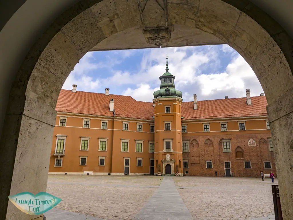 courtyard royal palace old town warsaw poland - laugh travel eat