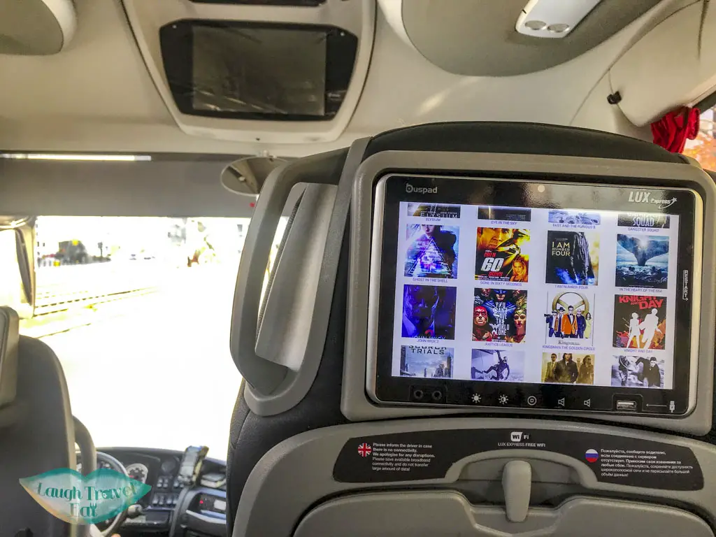 entertainment console lux express europe - laugh travel eat