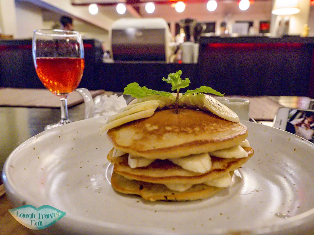 pancake and kombucha at goodsouls kitchen chiang mai thailand - laugh travel eat
