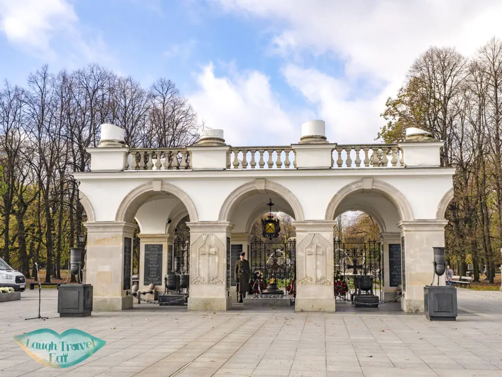 tomb of unknown soldiers warsaw poland - laugh travel eat