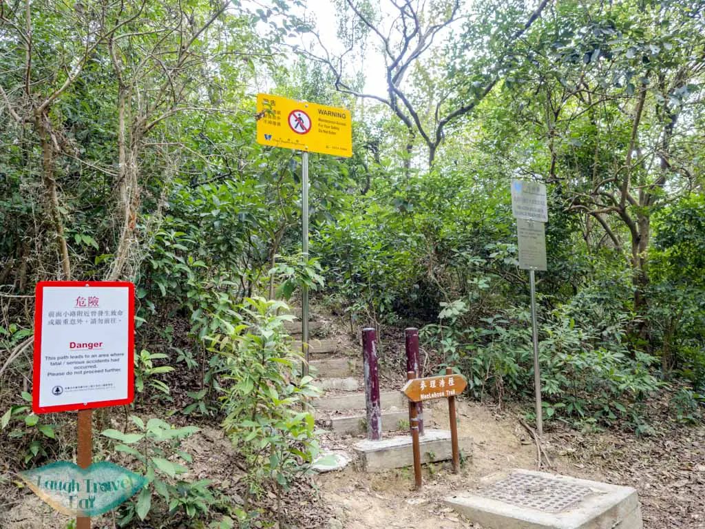 trail up to sharp peak from chek keng sai kung hong kong - laugh travel eat