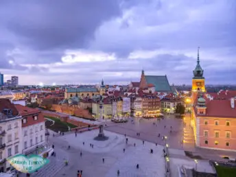 view of the square in old town warsaw poland - laugh travel eat