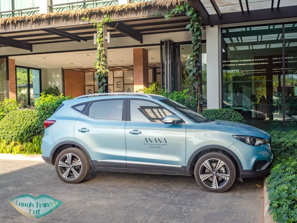 electronic car anana ecological resort ao nang krabi thailand - laugh travel eat