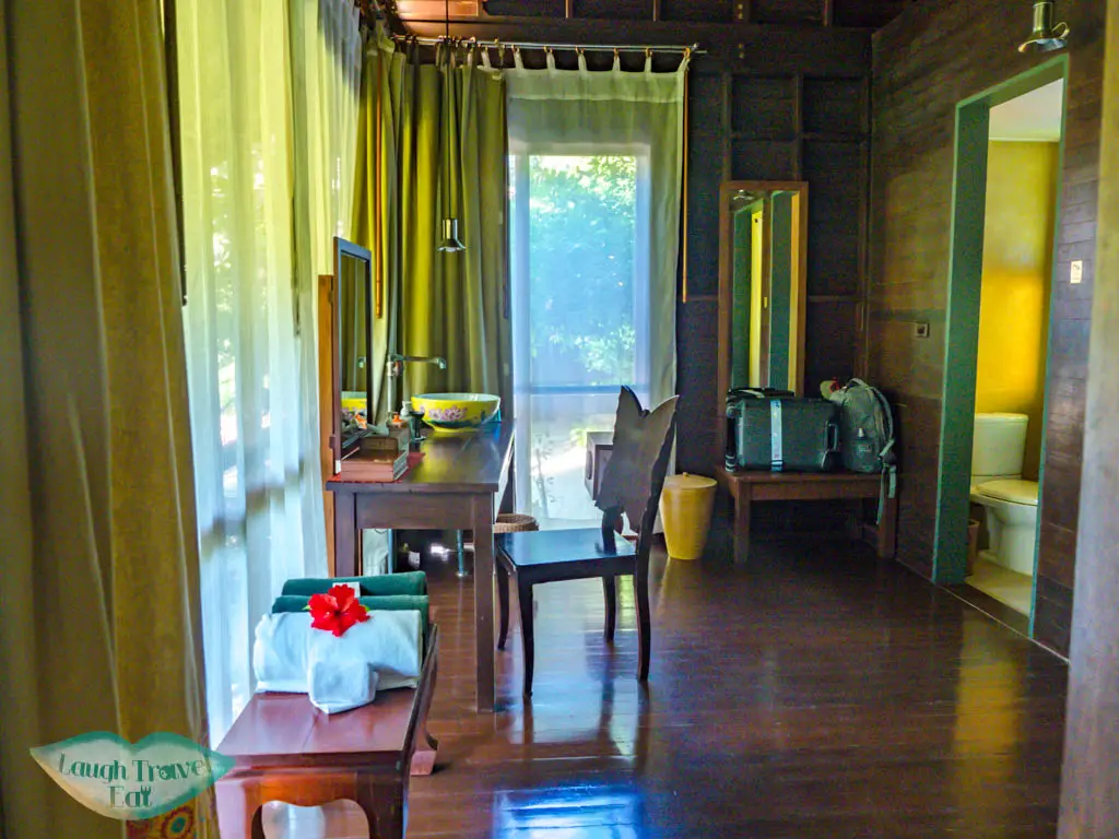 spacious bathroom villa zeavola koh phi phi thailand - laugh travel eat