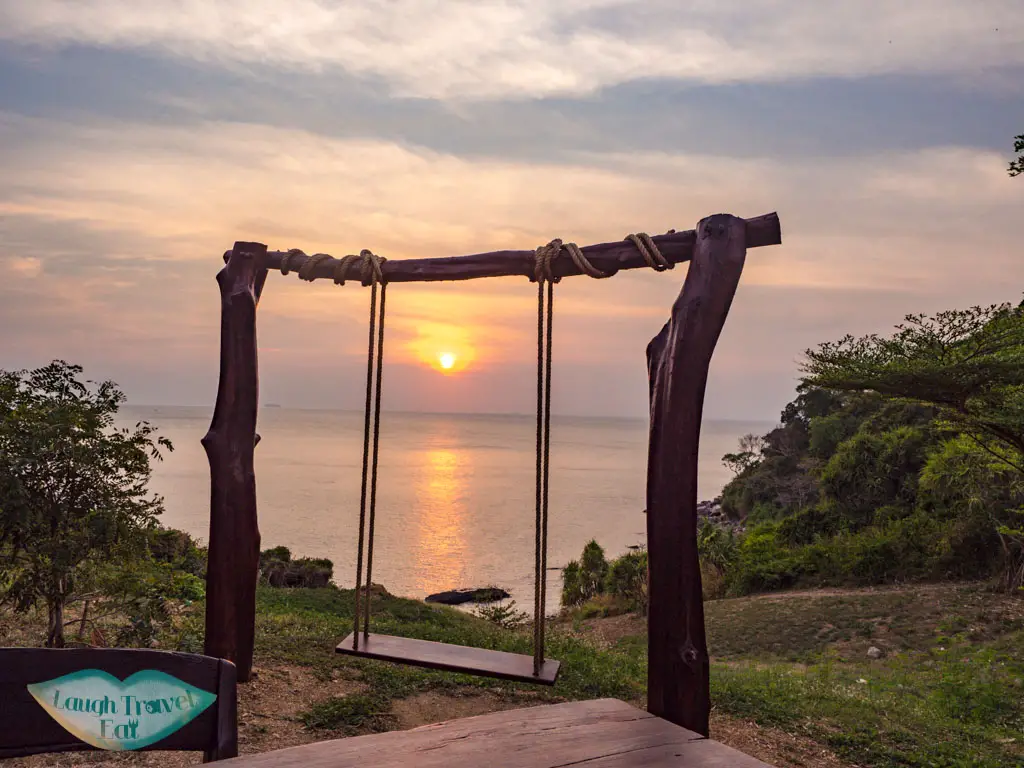 sunset spot near zeavola koh phi phi thailand - laugh travel eat