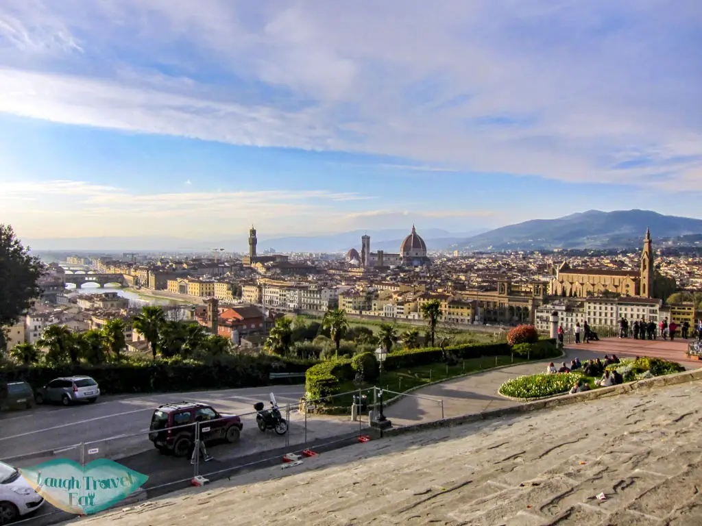 view from piazza michaelangelo florence italy - laugh travel eat