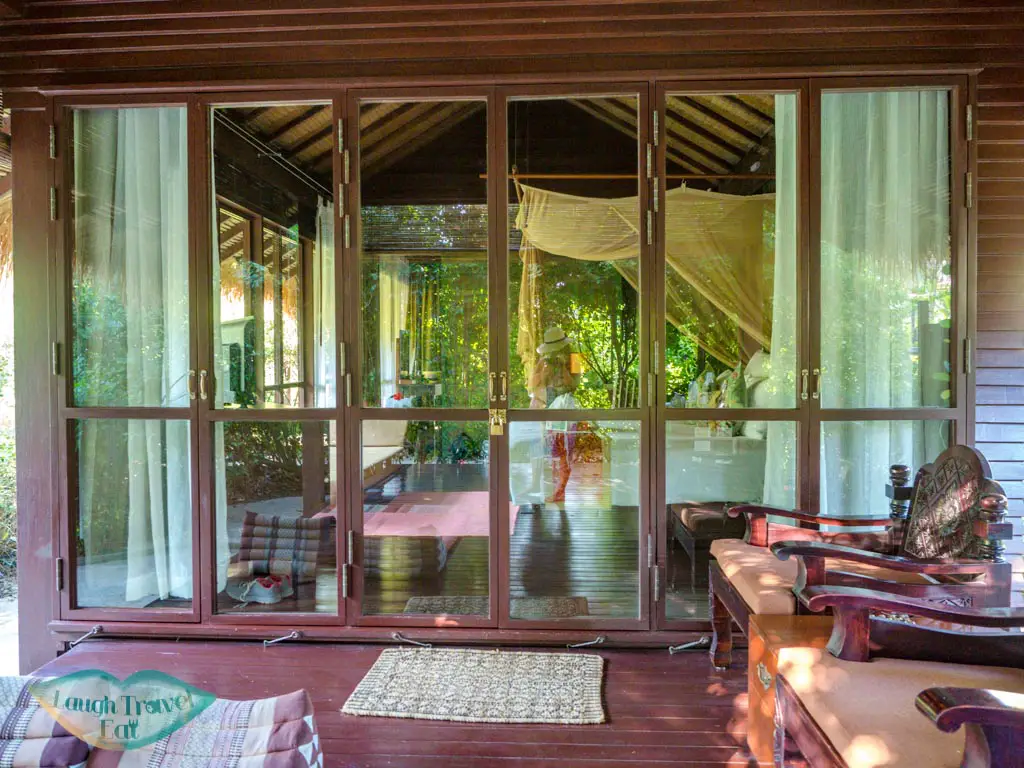 villa door villa zeavola koh phi phi thailand - laugh travel eat