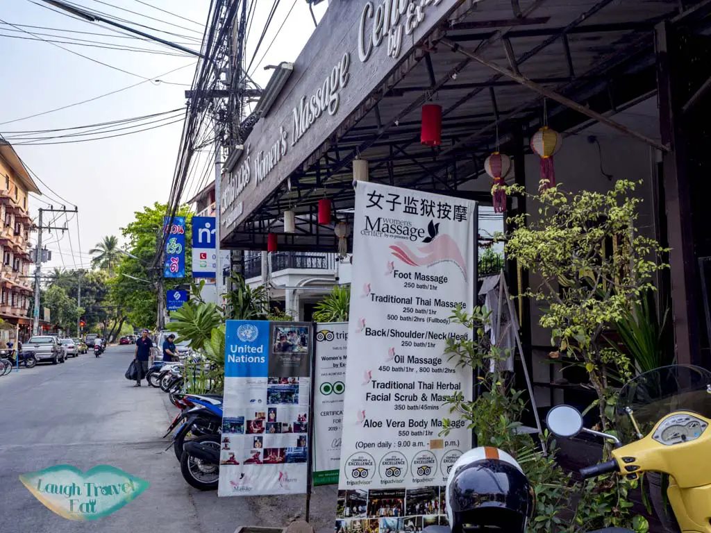 women's massage center for ex prisoner chiang mai thailand - laugh travel eat