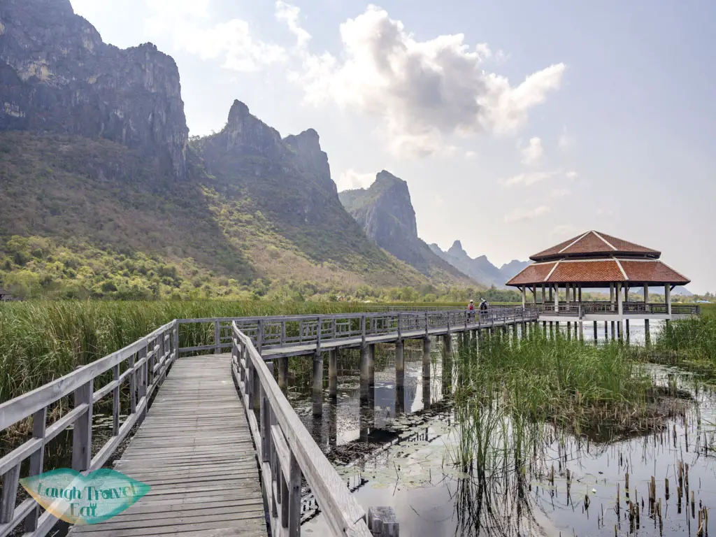 Bueng Bua Wood Boardwalk khao sam roi yot national park hua hin thailand - laugh travel eat