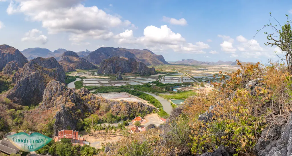 backside top of Khao Daeng Viewpoint khao sam roi yat national park hua hin thailand - laugh travel eat